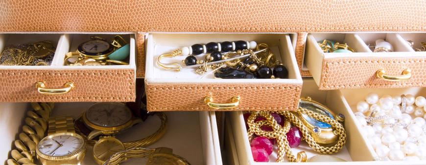 this image shows a box of jewelry.